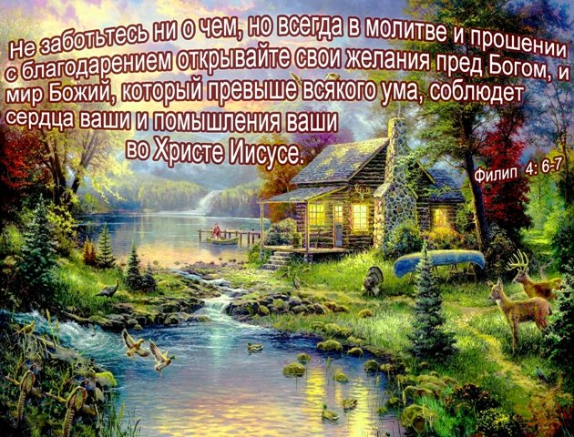 Фотомагнит: "Не заботьтесь ни о чем". Филип. 4:6-8